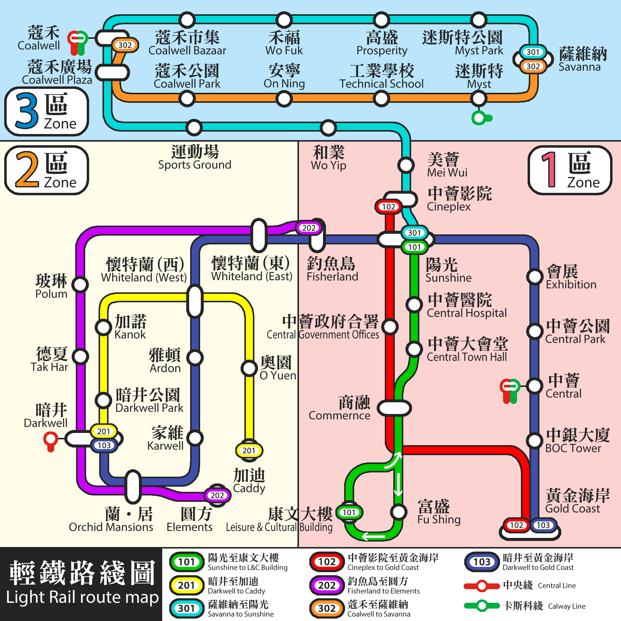 LR route map