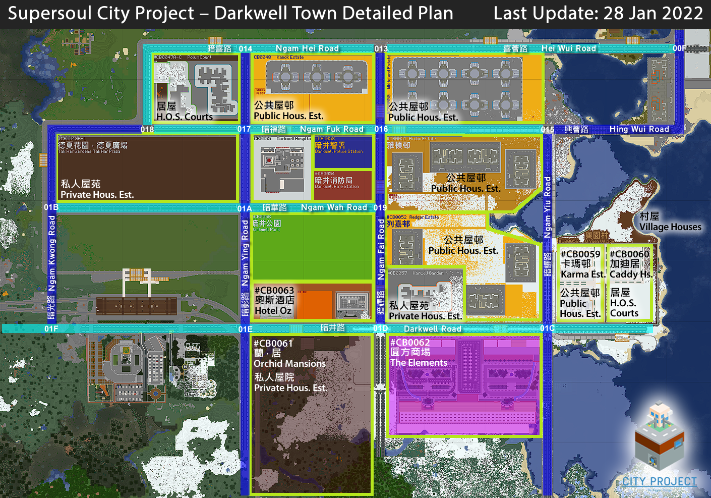 Darkwell Town Plan
